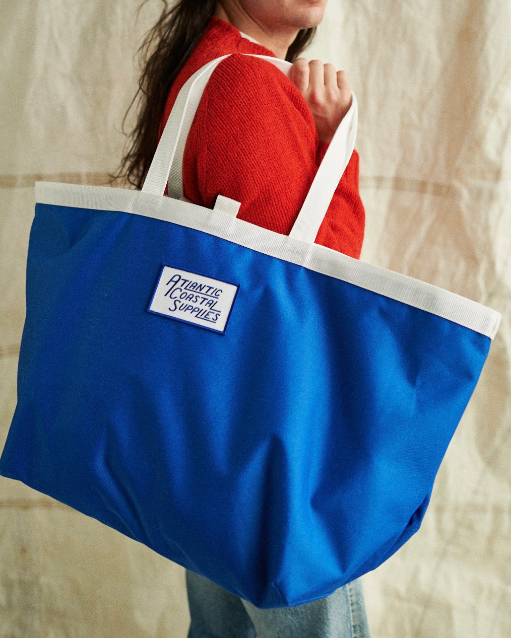 BEACH BAG COBALT LARGE MADE IN CORNWALL