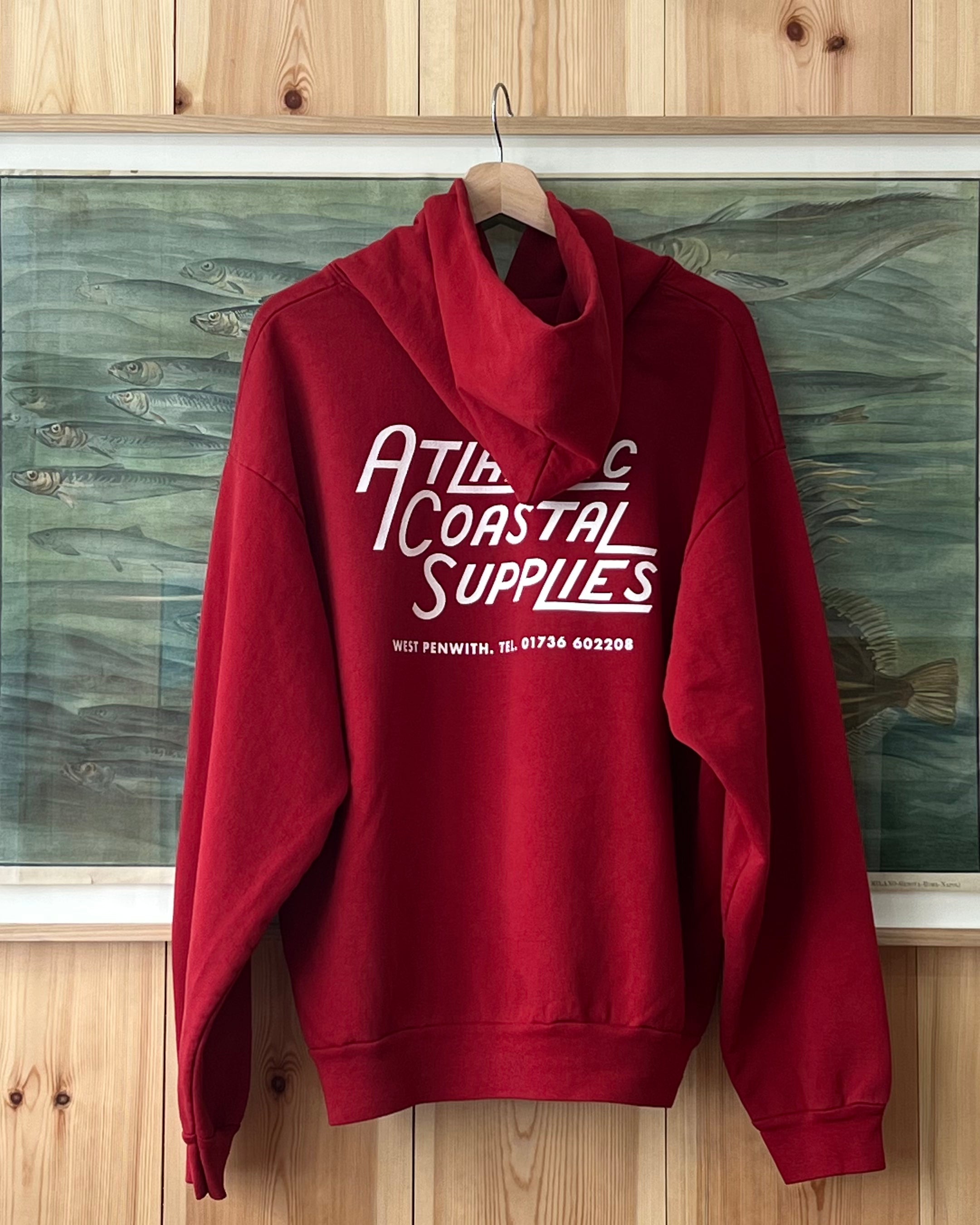 HOODIE RED MADE IN USA
