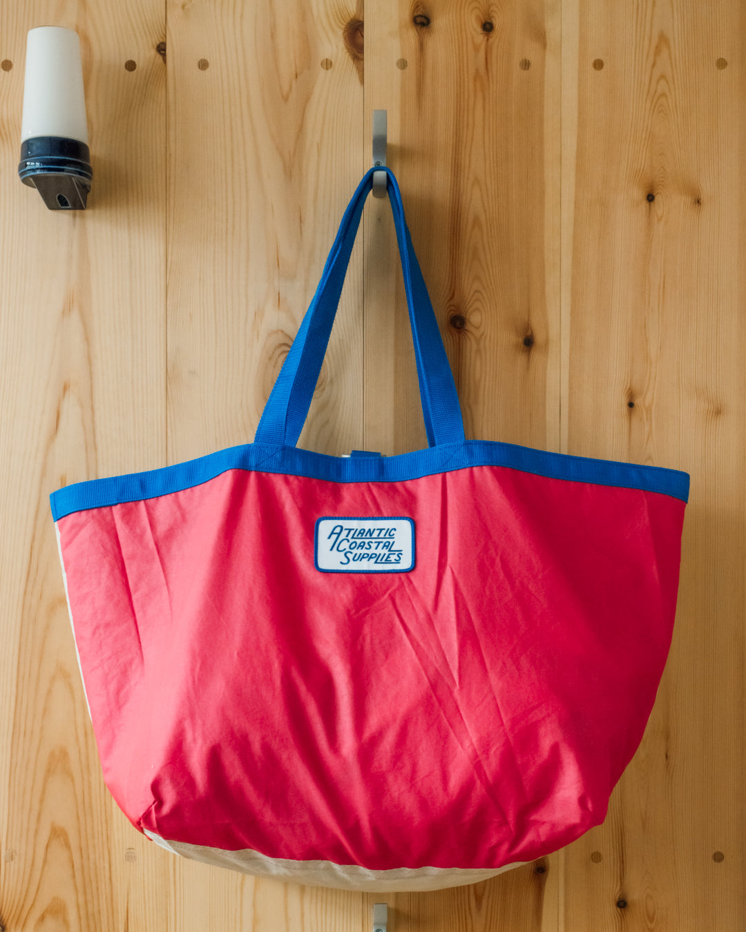 BEACH BAG SALVAGED SAIL CLOTH MADE IN CORNWALL NO 31