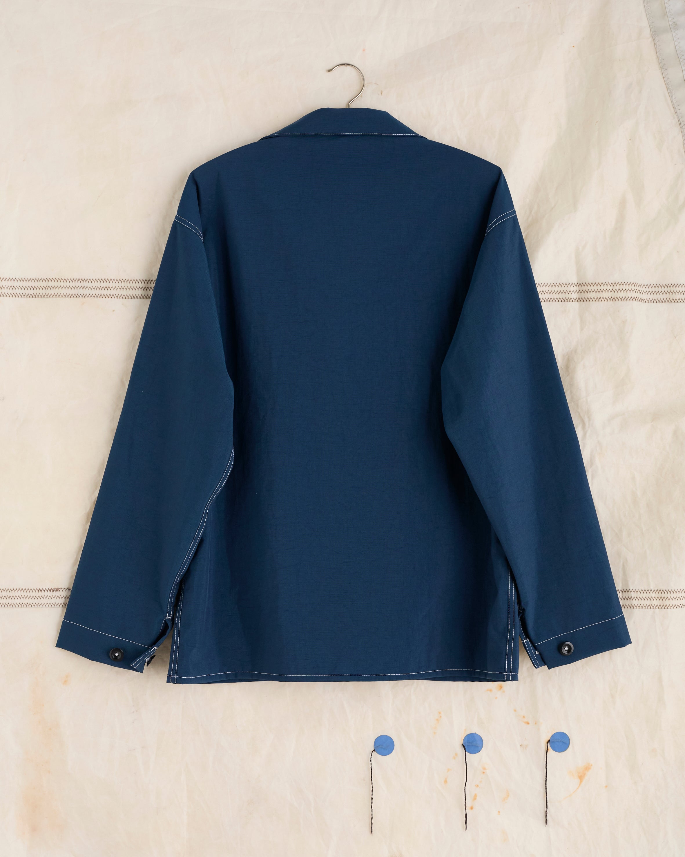 BEACH JACKET NAVY MADE IN ENGLAND