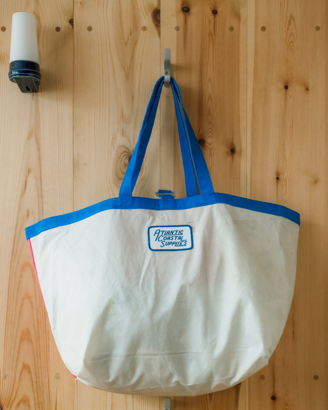 BEACH BAG SALVAGED SAIL CLOTH MADE IN CORNWALL NO 30