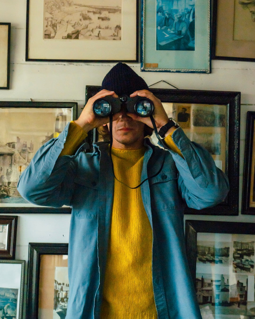 SPINNER SWEATER KNITTED IN SCOTLAND GORSE FLOWER