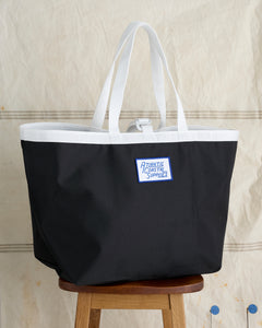 BEACH BAG BLACK LARGE MADE IN CORNWALL