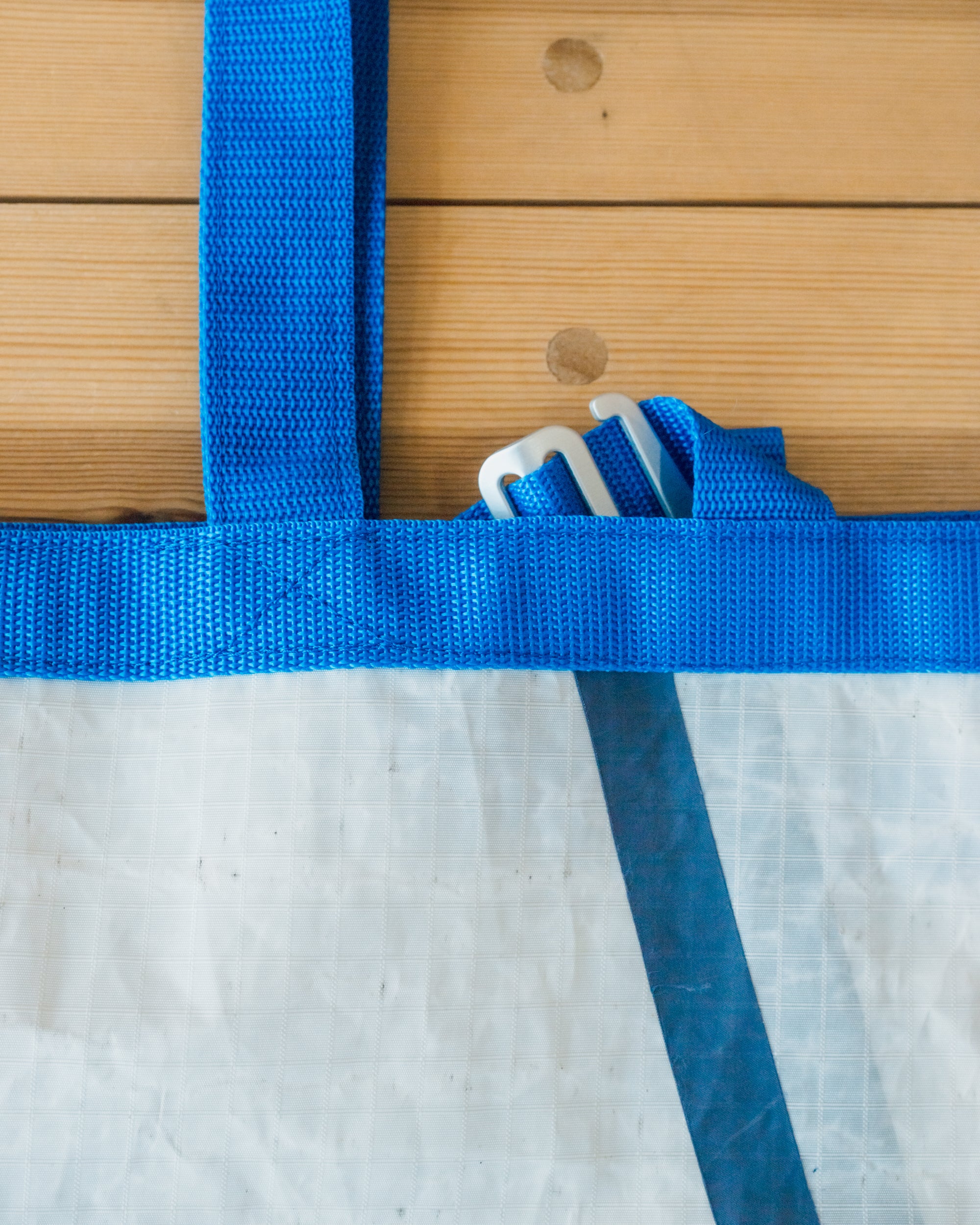BEACH BAG SALVAGED SAIL CLOTH MADE IN CORNWALL NO 1
