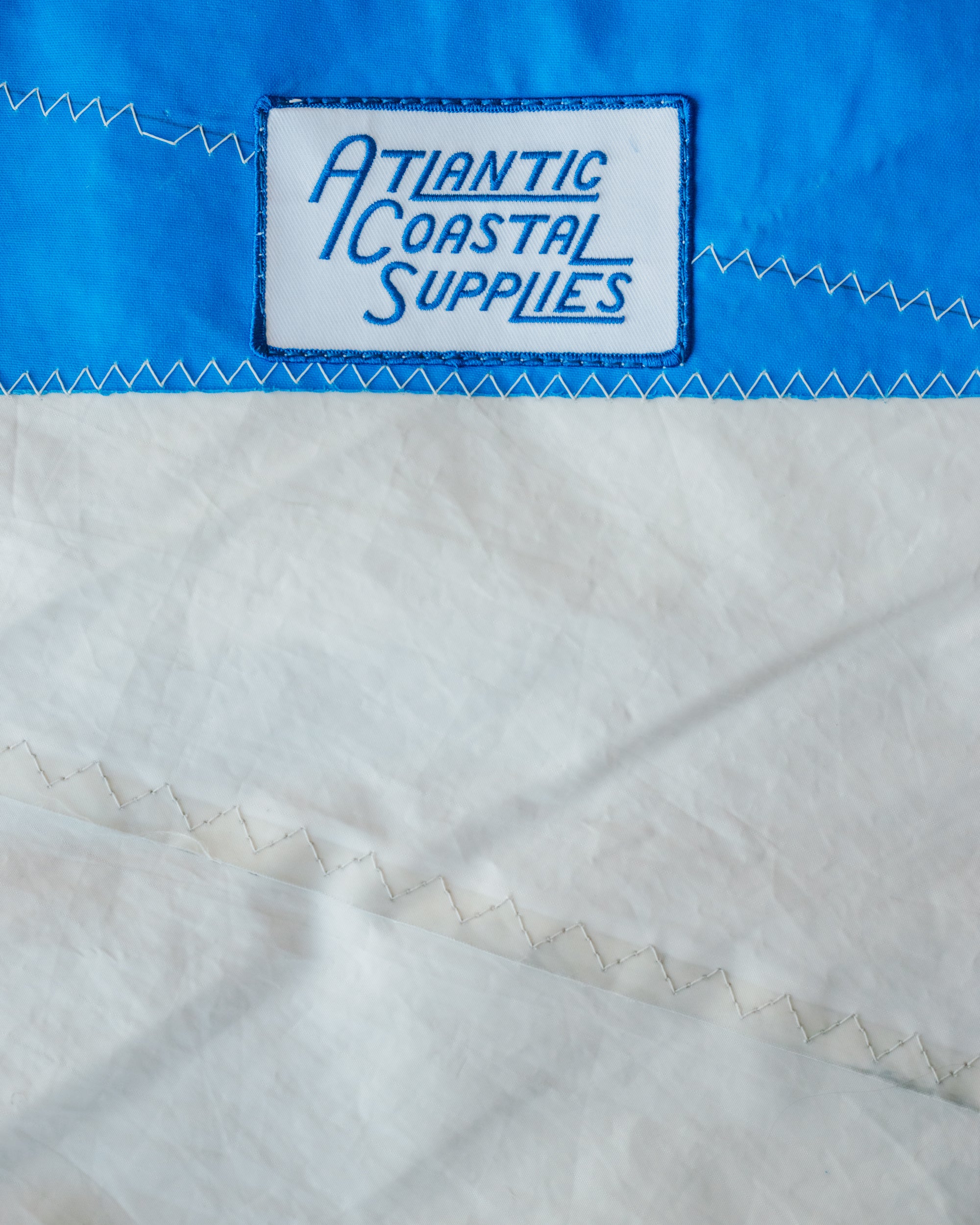 BEACH BAG SALVAGED SAIL CLOTH MADE IN CORNWALL NO 10