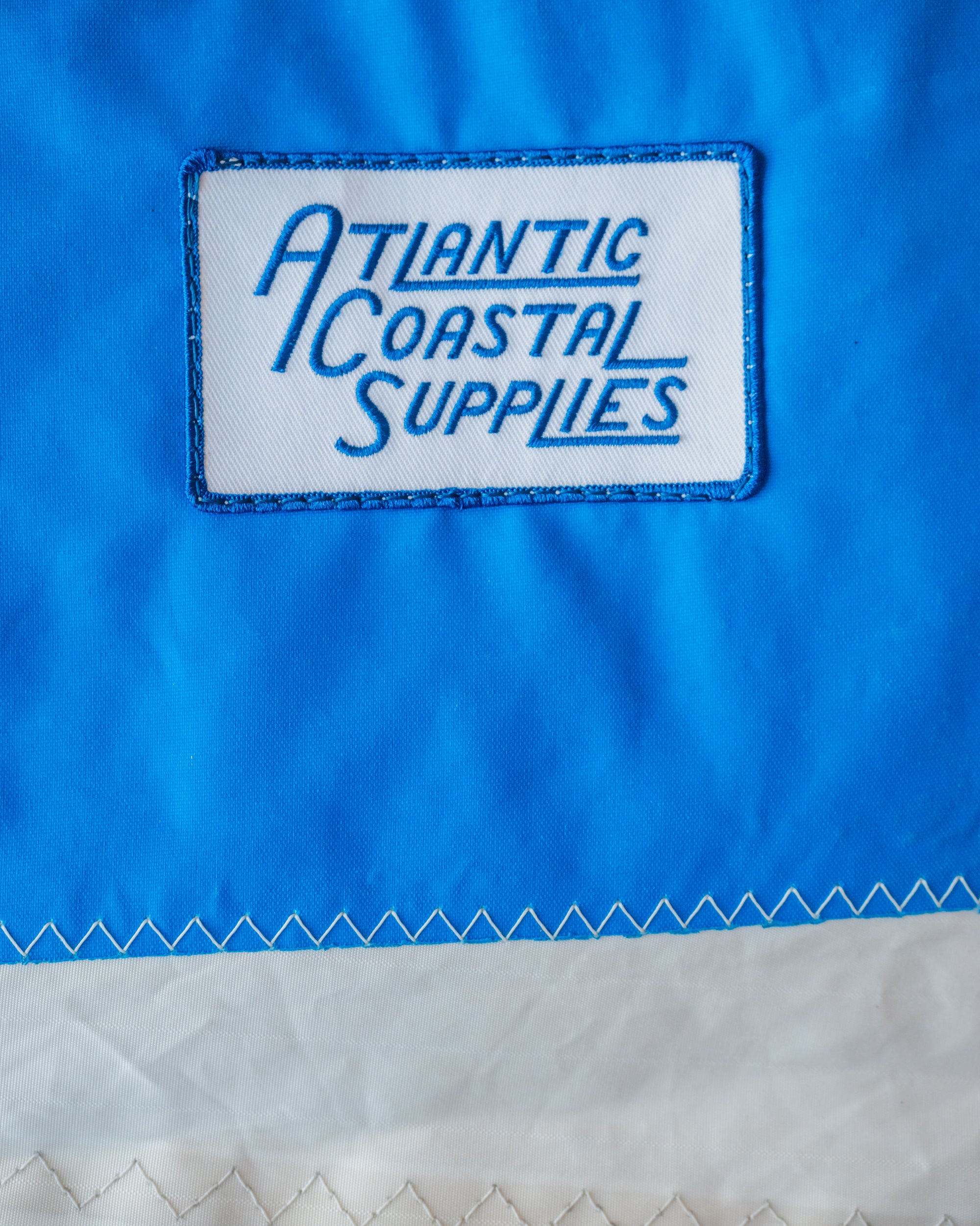 BEACH BAG SALVAGED SAIL CLOTH MADE IN CORNWALL NO 13