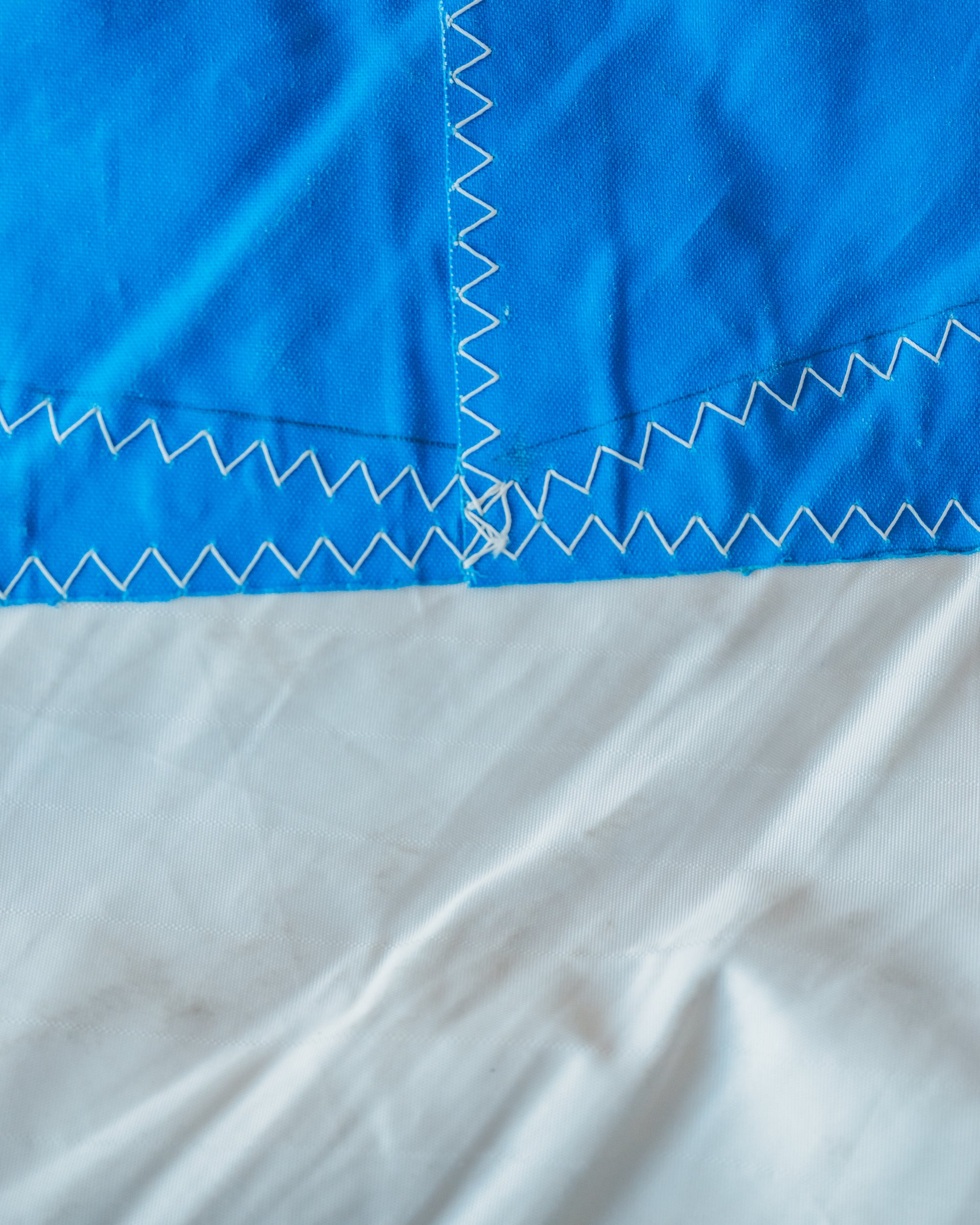 BEACH BAG SALVAGED SAIL CLOTH MADE IN CORNWALL NO 15