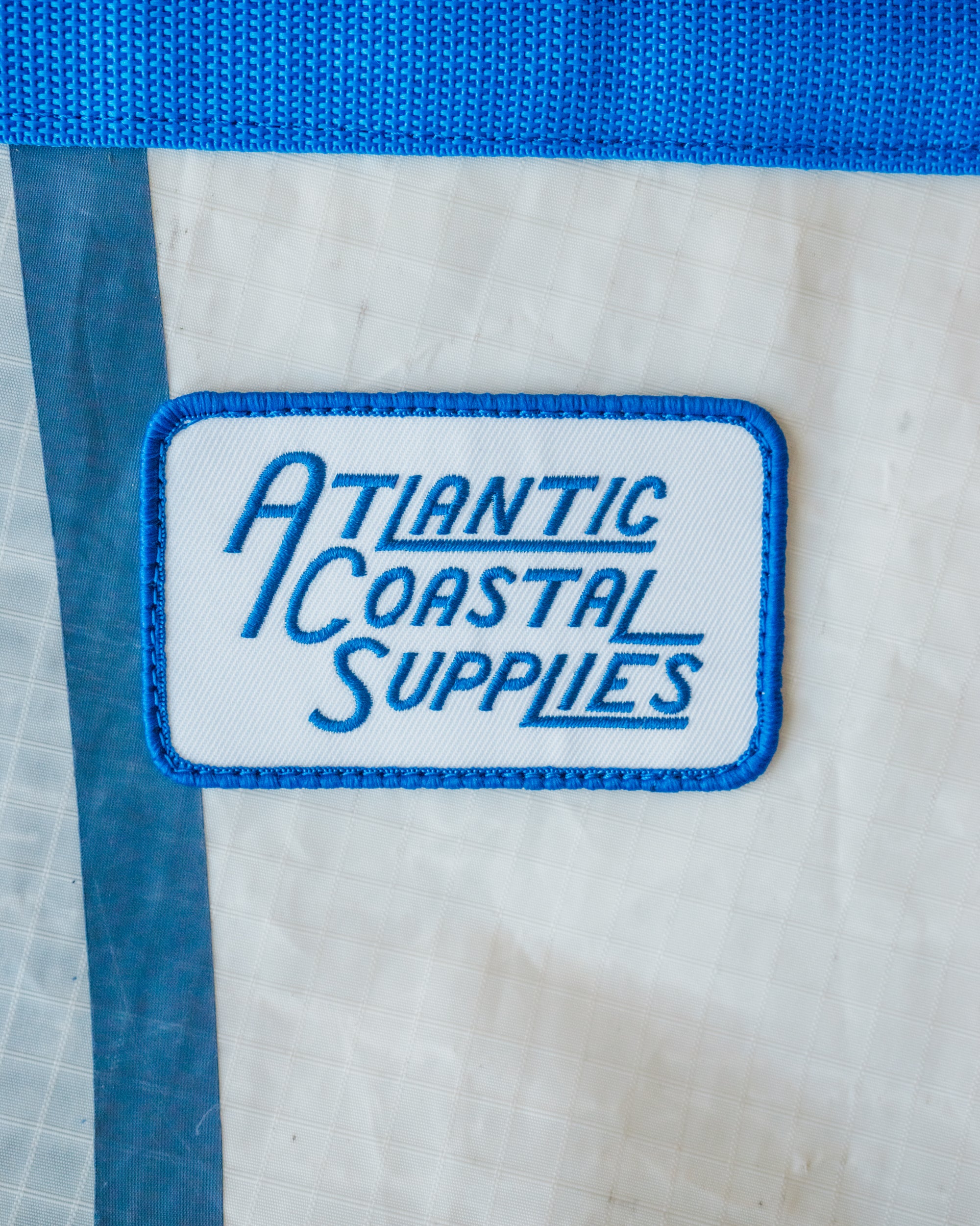 BEACH BAG SALVAGED SAIL CLOTH MADE IN CORNWALL NO 2