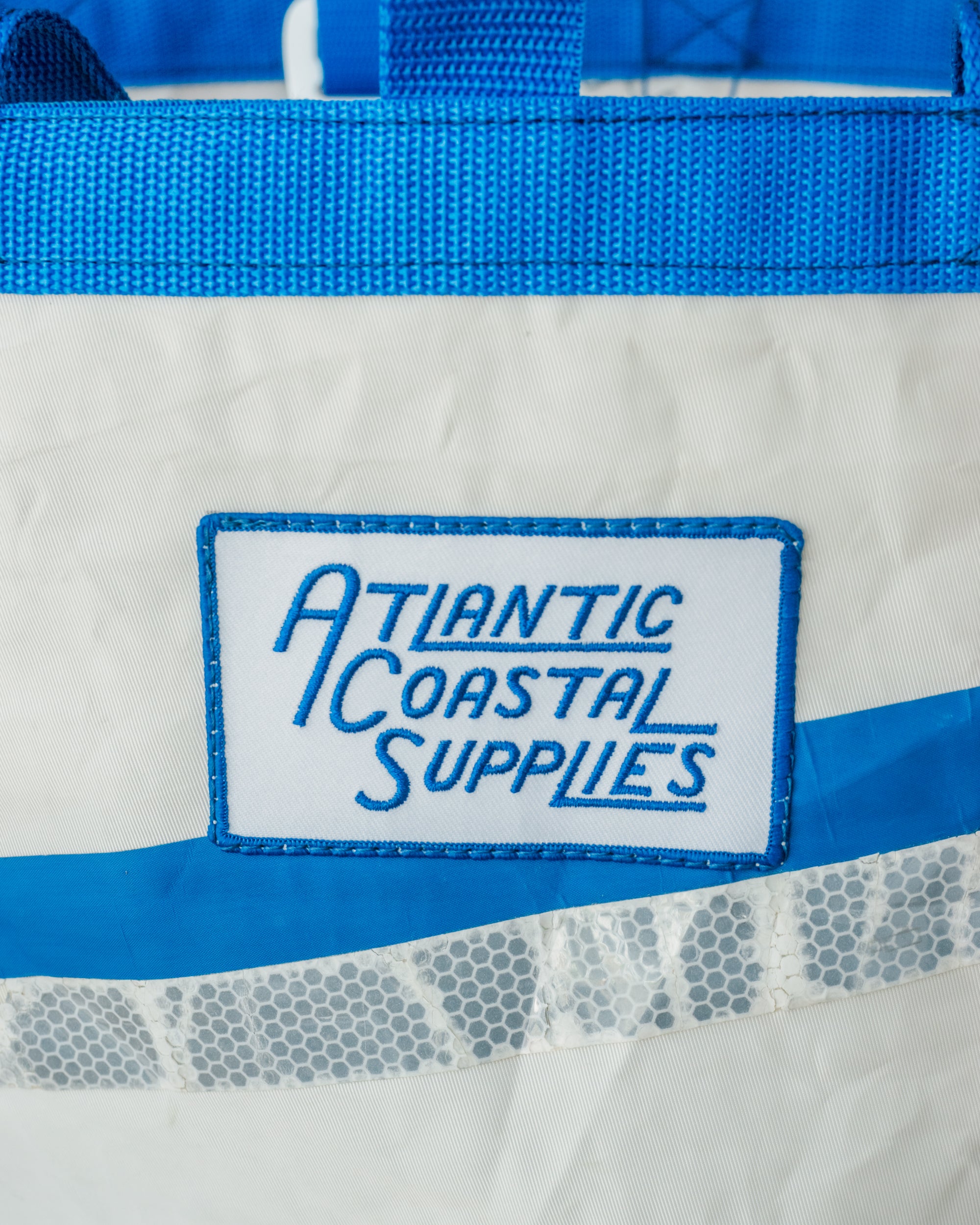 BEACH BAG SALVAGED SAIL CLOTH MADE IN CORNWALL NO 5