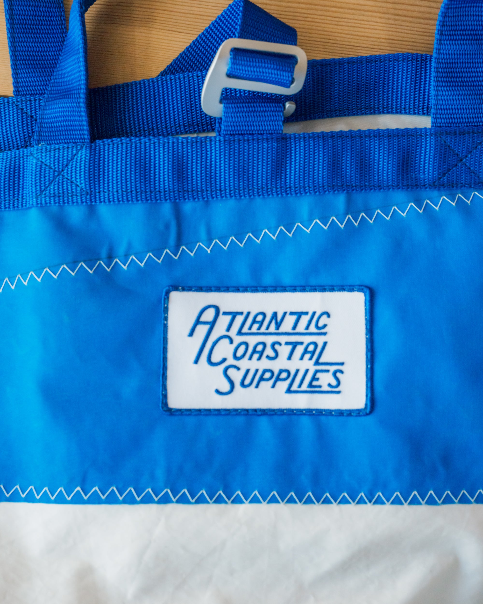 BEACH BAG SALVAGED SAIL CLOTH MADE IN CORNWALL NO 9