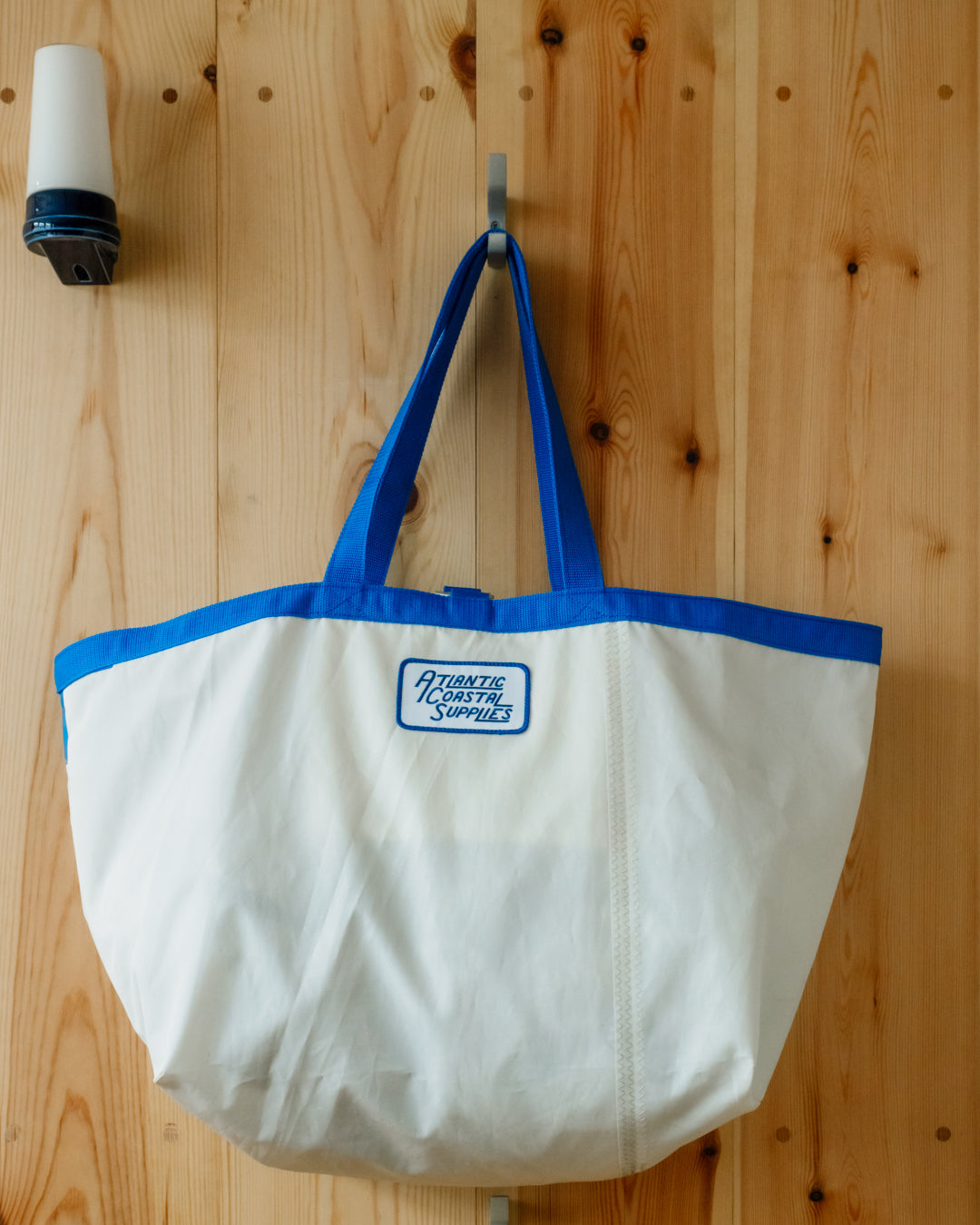 BEACH BAG SALVAGED SAIL CLOTH MADE IN CORNWALL NO 11