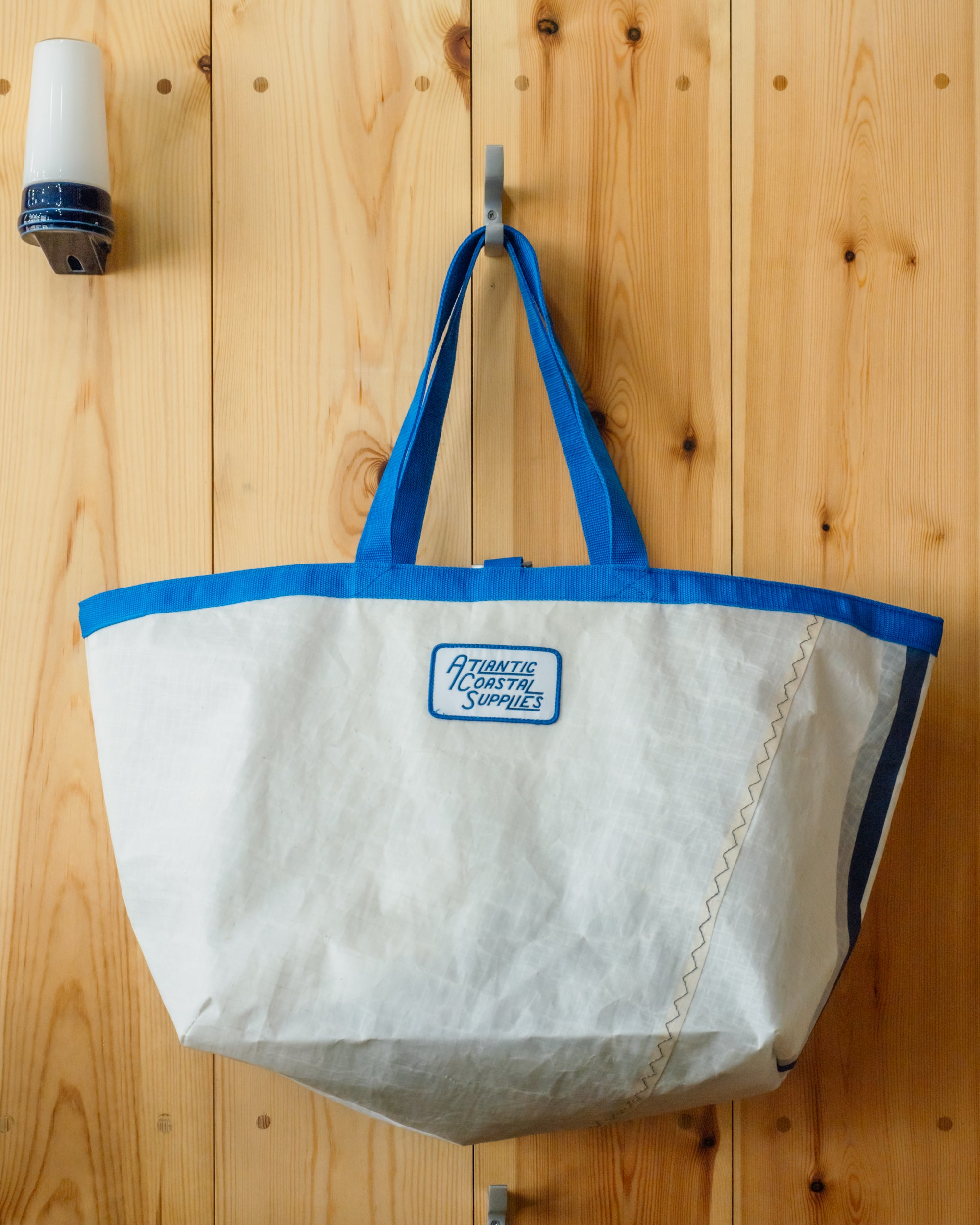 BEACH BAG SALVAGED SAIL CLOTH MADE IN CORNWALL NO 3