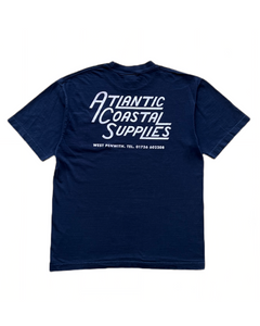 POCKET TEE NAVY MADE IN USA