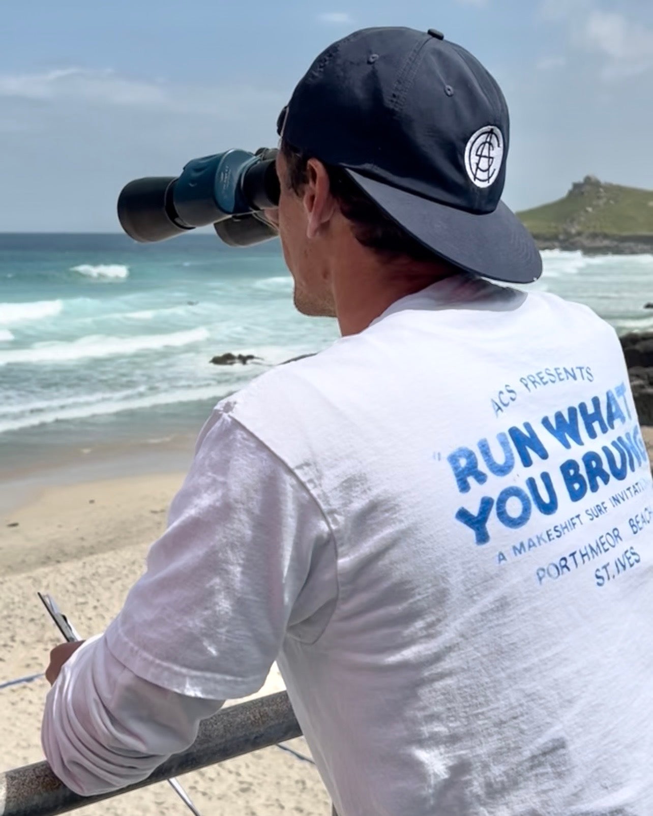 "RUN WHAT YOU BRUNG" COMP TEE WHITE