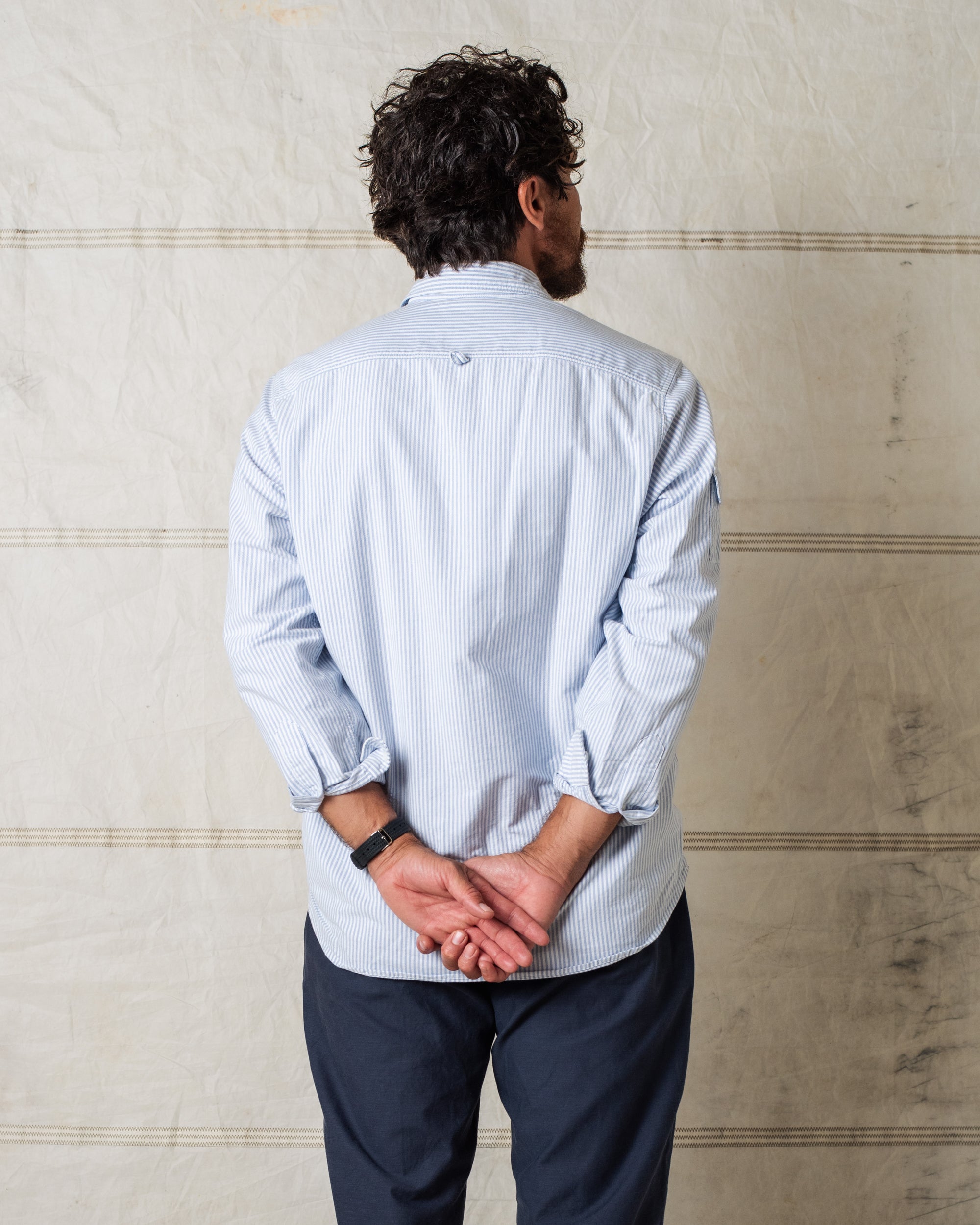 FISHING SHIRT STRIPED OXFORD