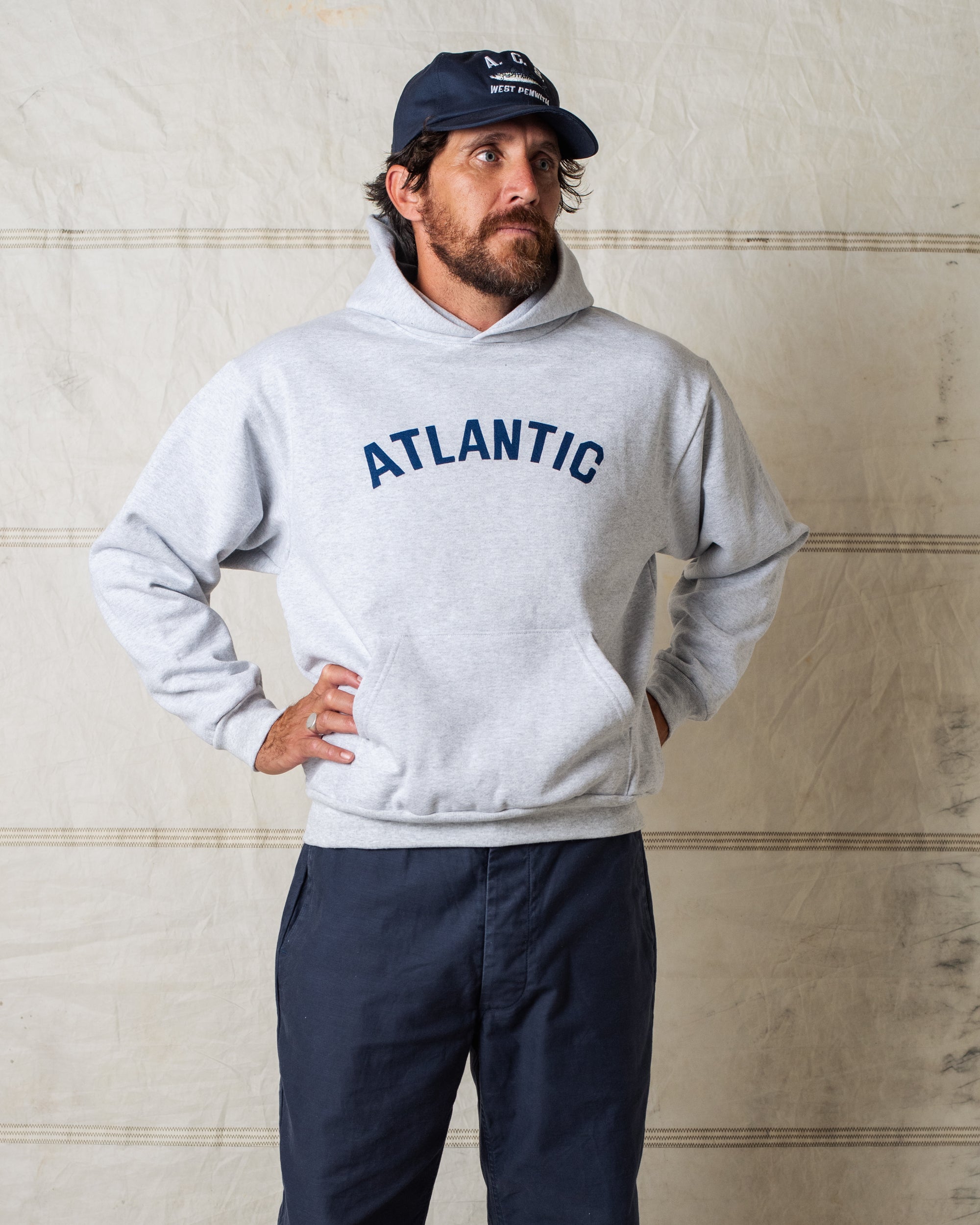 ARCH HOODIE GRAY MADE IN USA