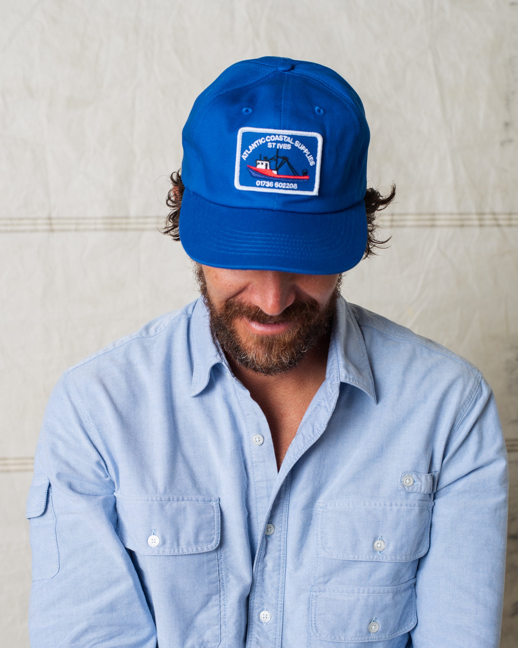 FISHING BOAT CAP COBALT