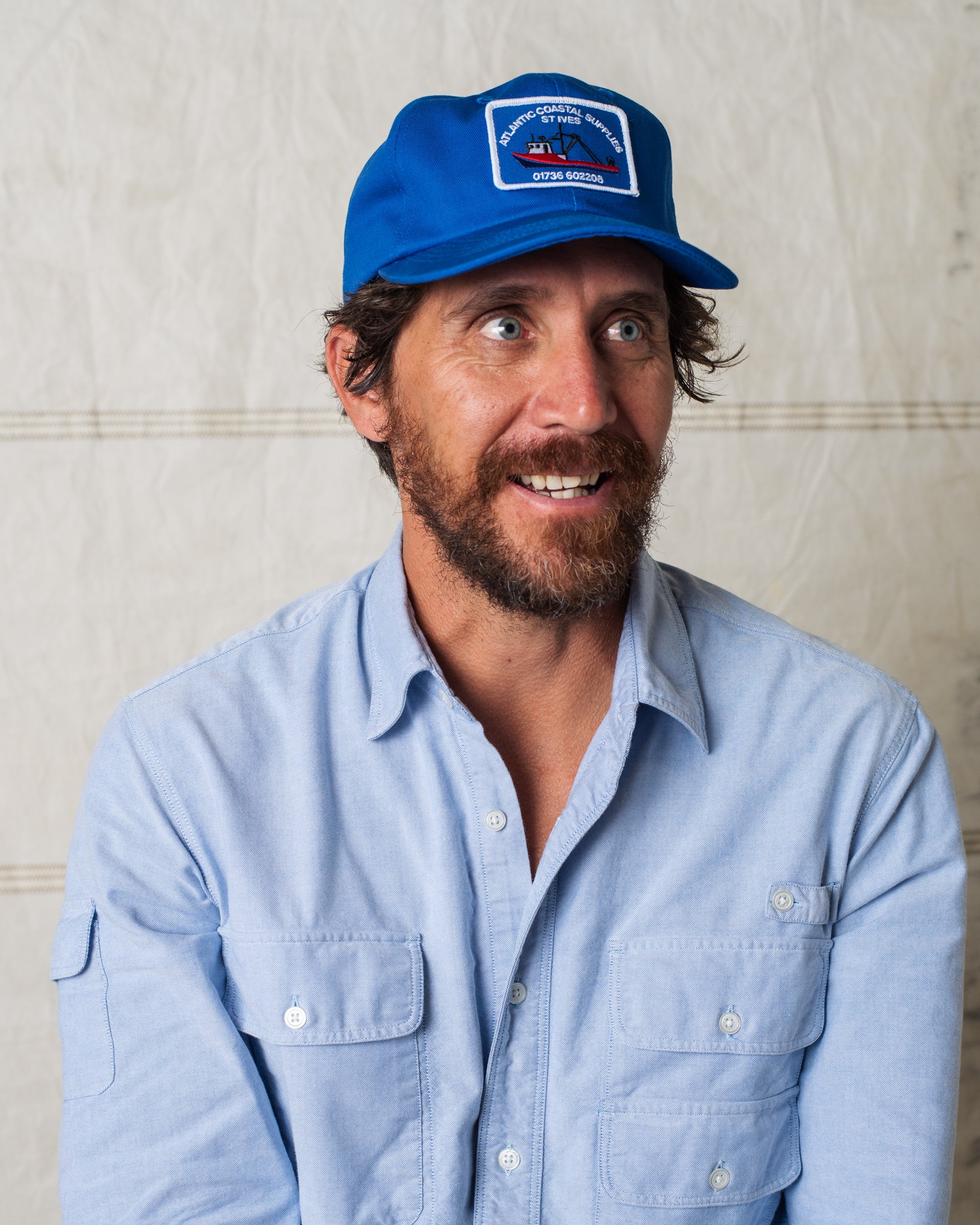 FISHING BOAT CAP COBALT