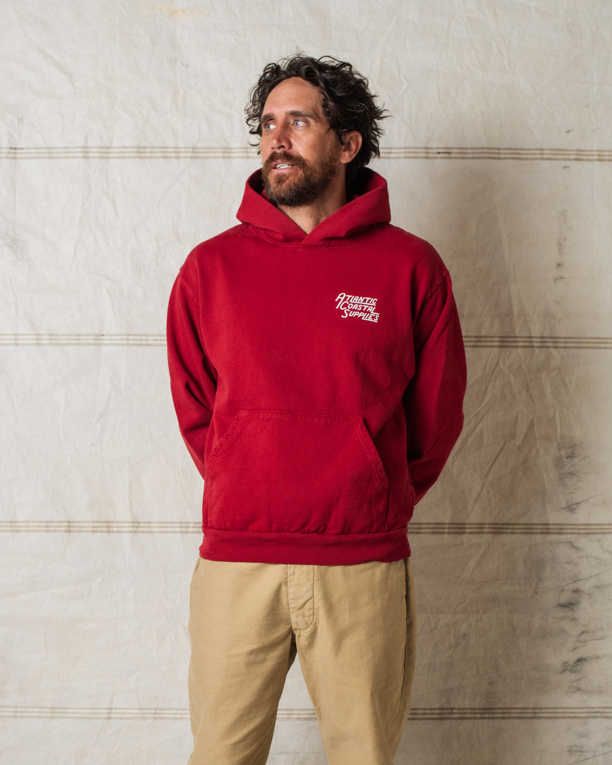 STANDARD HOODIE RED MADE IN USA