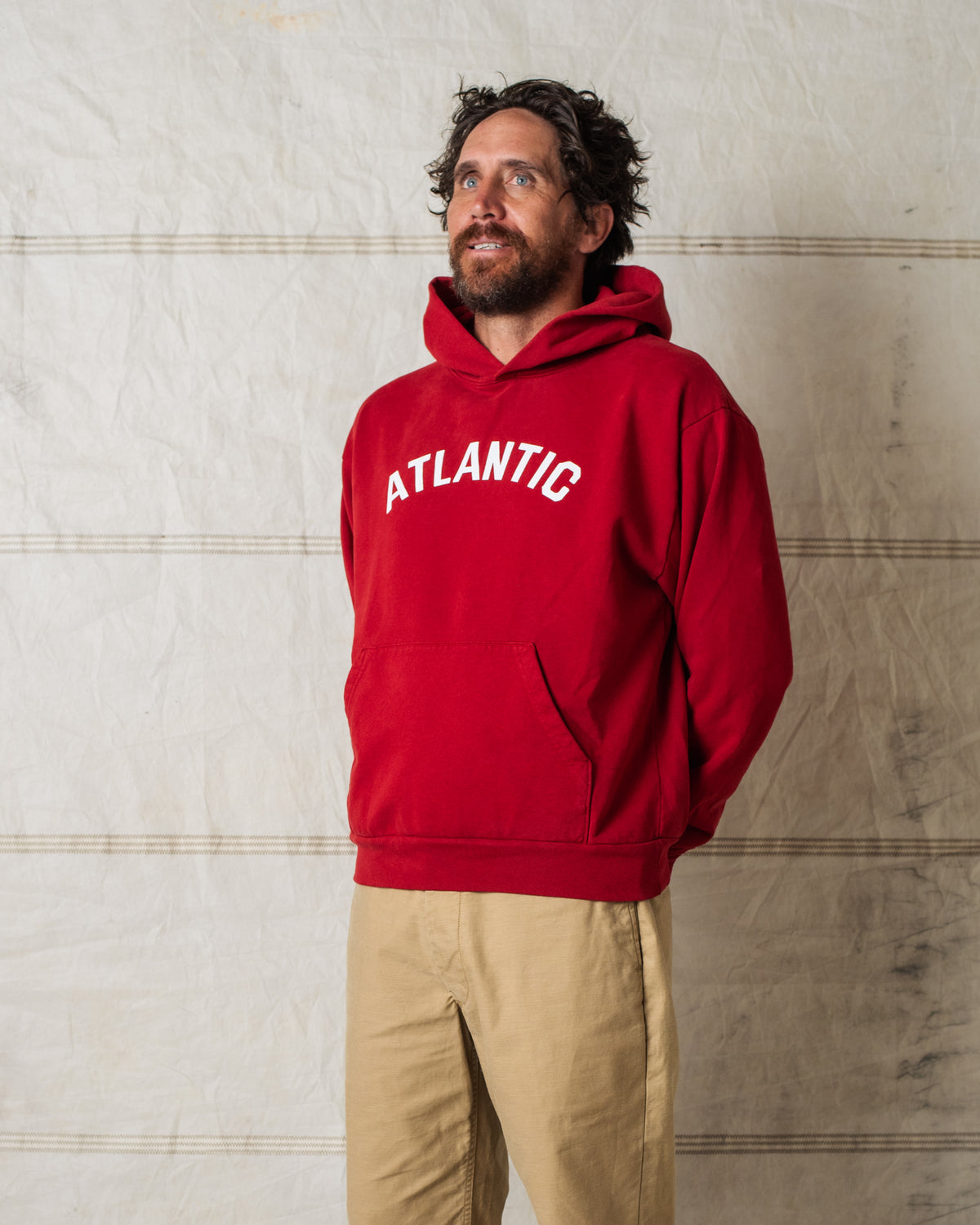 ARCH HOODIE RED MADE IN USA