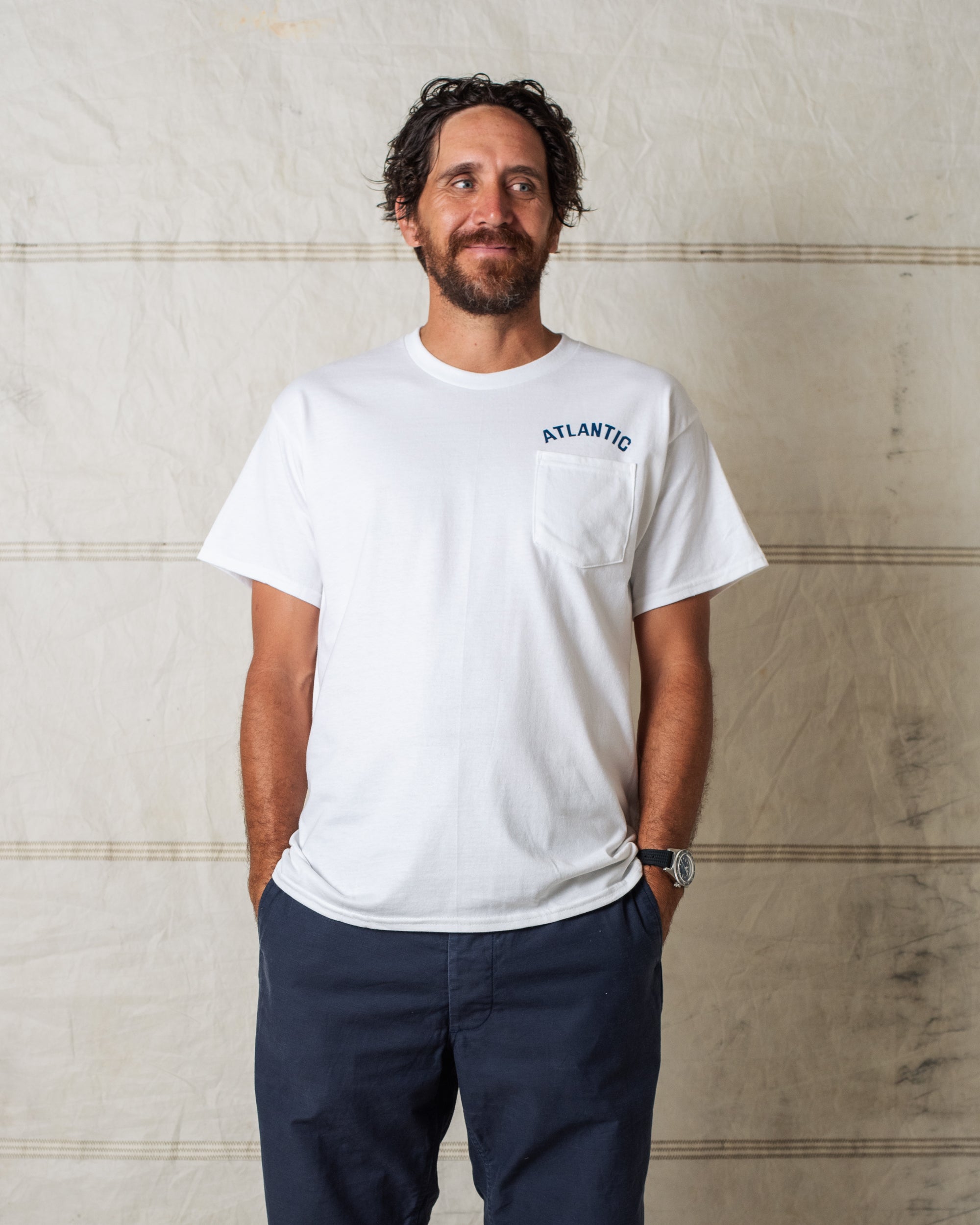 BOATYARD POCKET TEE WHITE