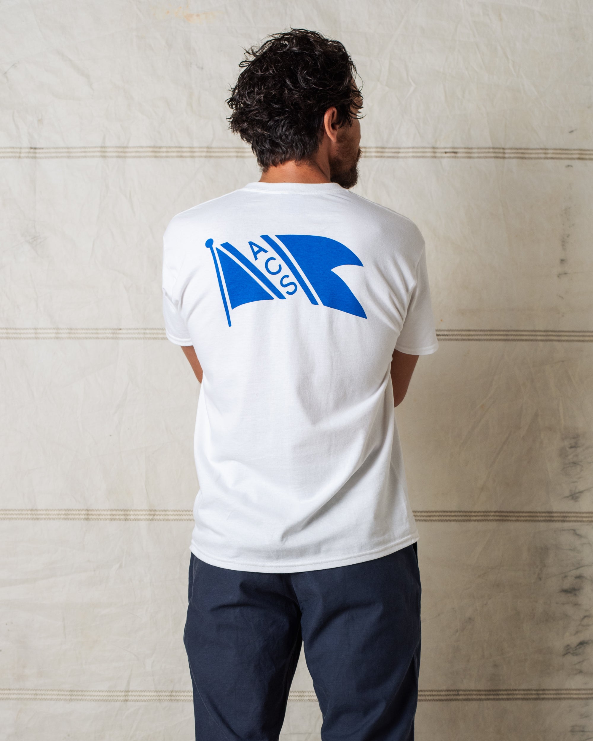 FLAG POCKET TEE WHITE