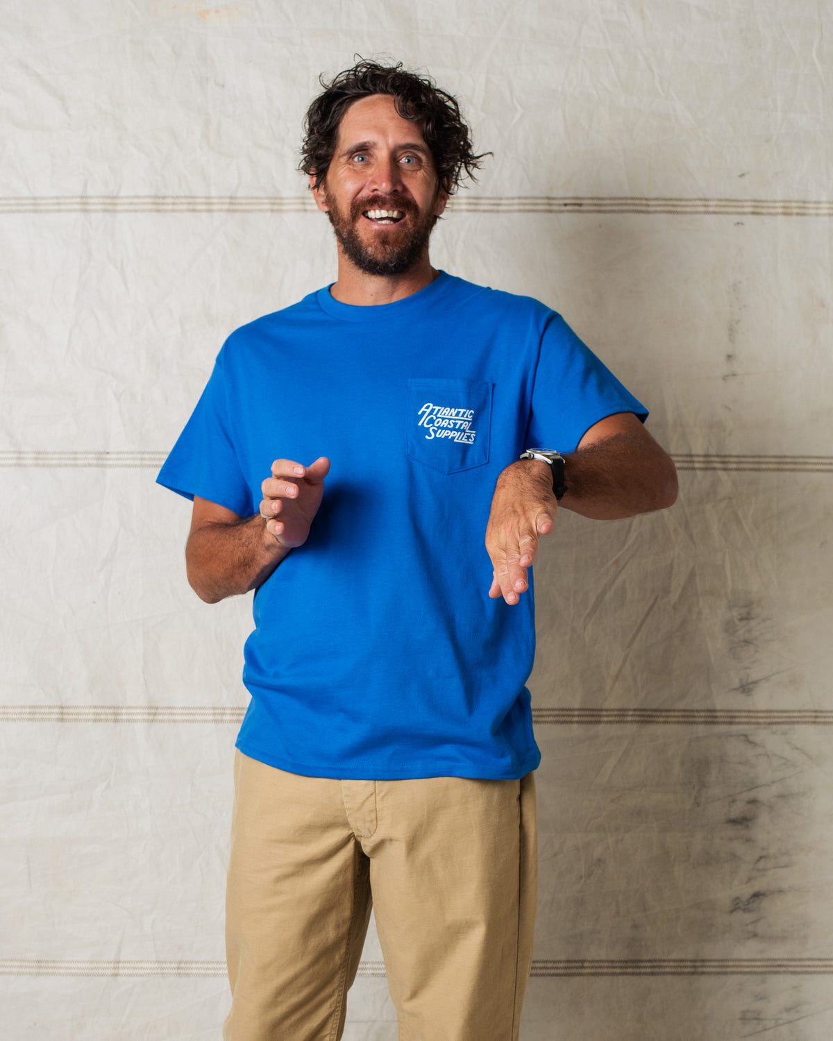 STANDARD POCKET TEE COBALT