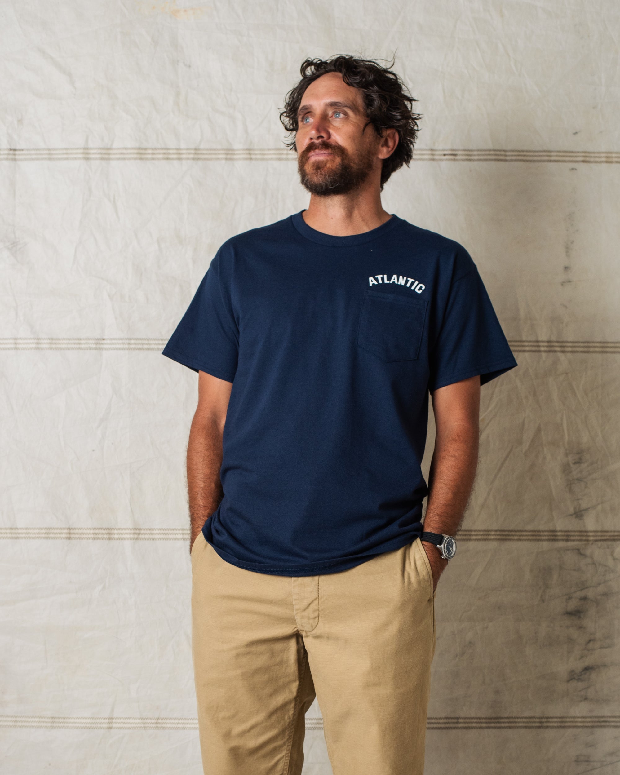 BOATYARD POCKET TEE NAVY