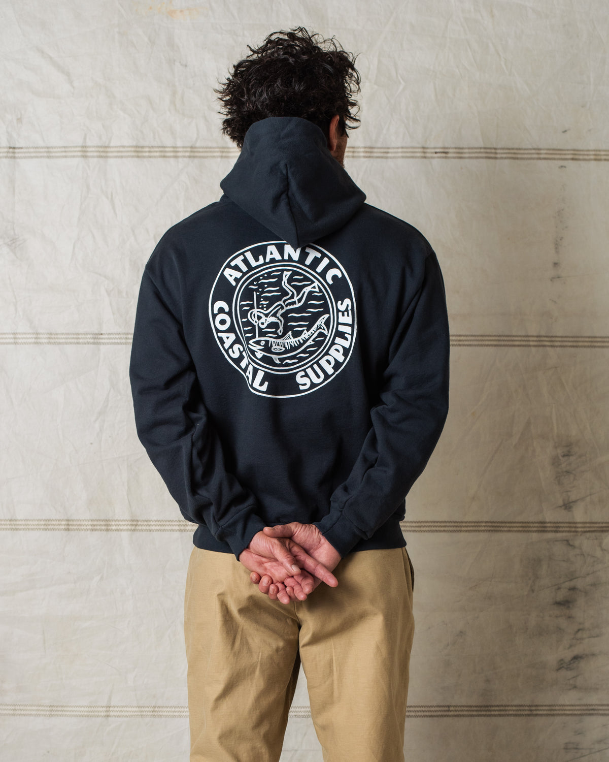 DIVER HOODIE NAVY MADE IN USA
