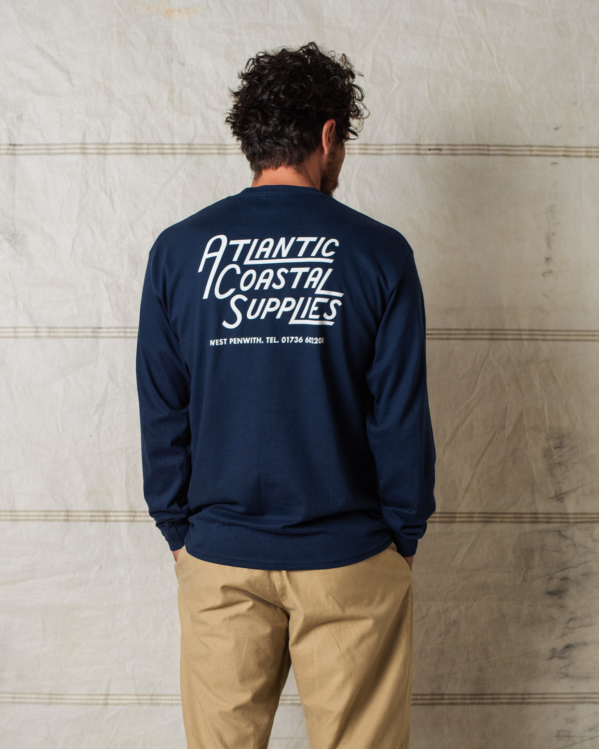STANDARD POCKET TEE L/S NAVY
