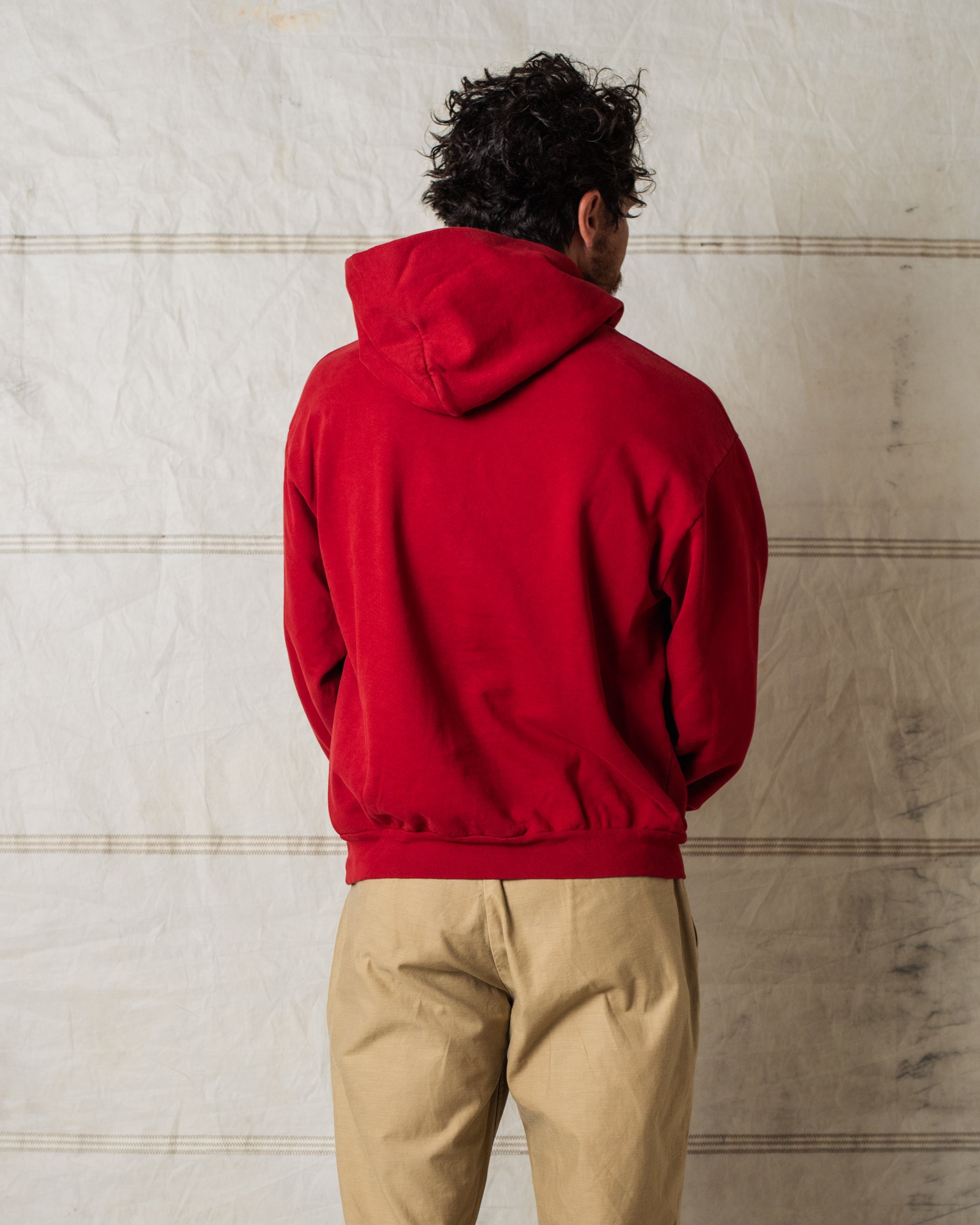 FLAG HOODIE RED MADE IN USA