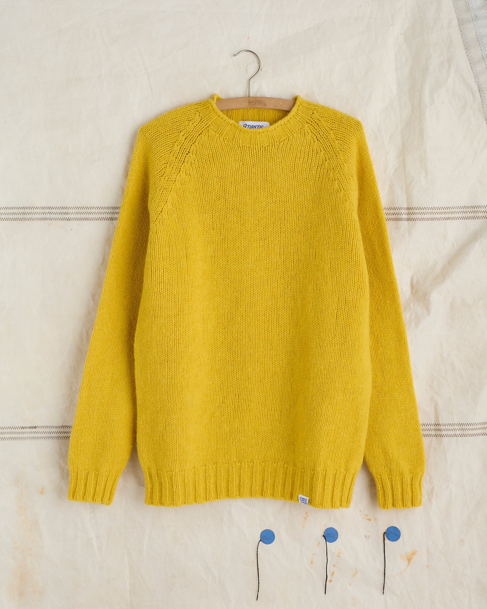 SPINNER SWEATER KNITTED IN SCOTLAND GORSE FLOWER